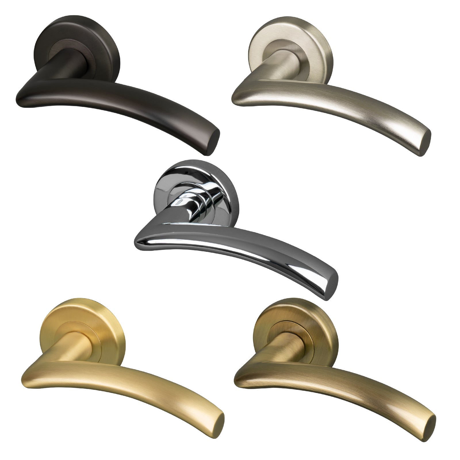 Centaur Round Rose Door Handles Suffolk Latch Company