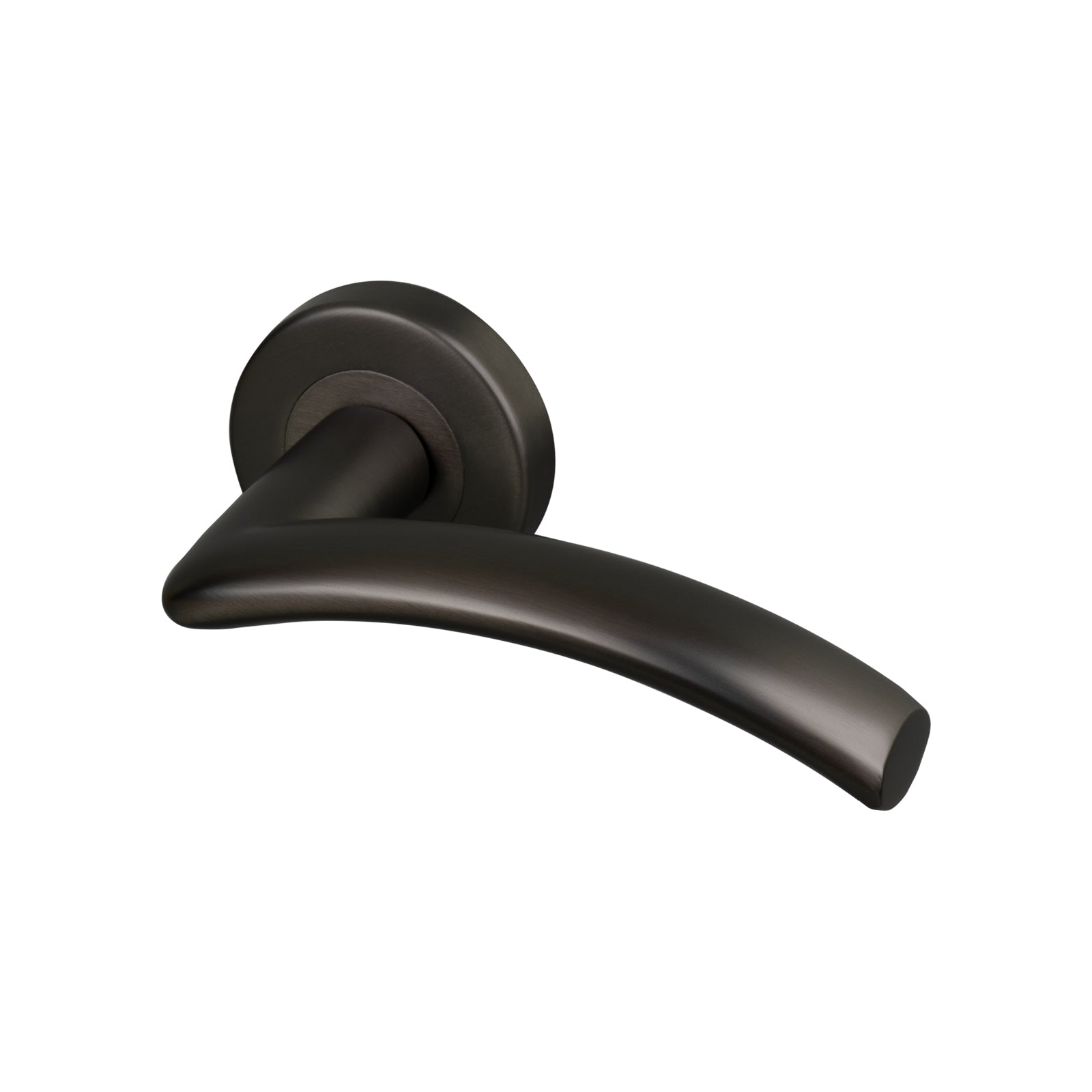 Bronze Centaur round rose door handles, concealed fixings SHOW