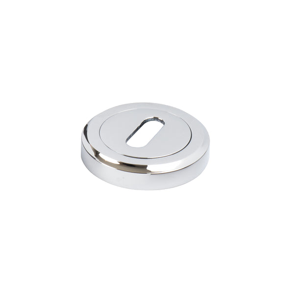Polished Chrome Round Brass Escutcheon Standard