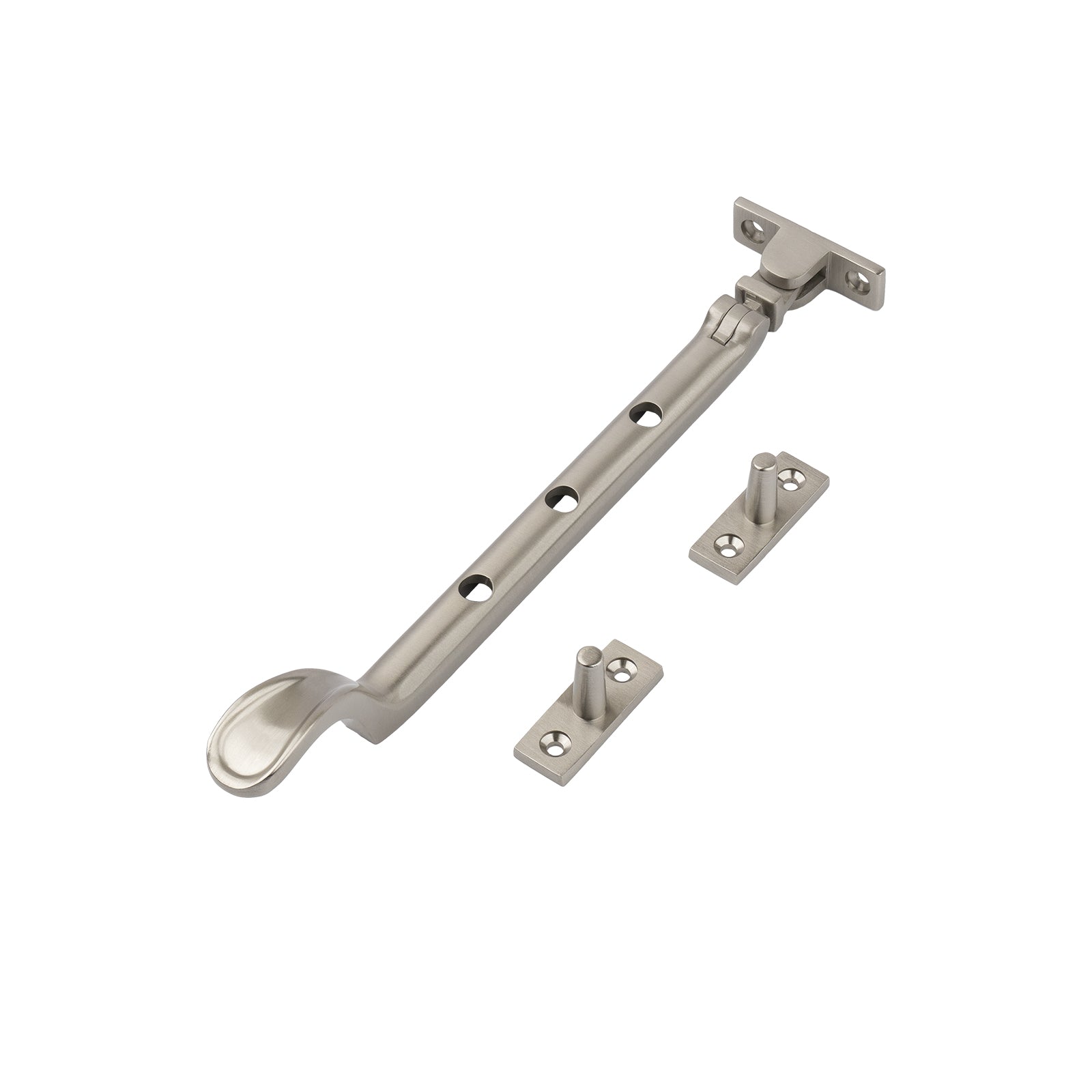 satin nickel 8 inch spoon end window stay SHOW