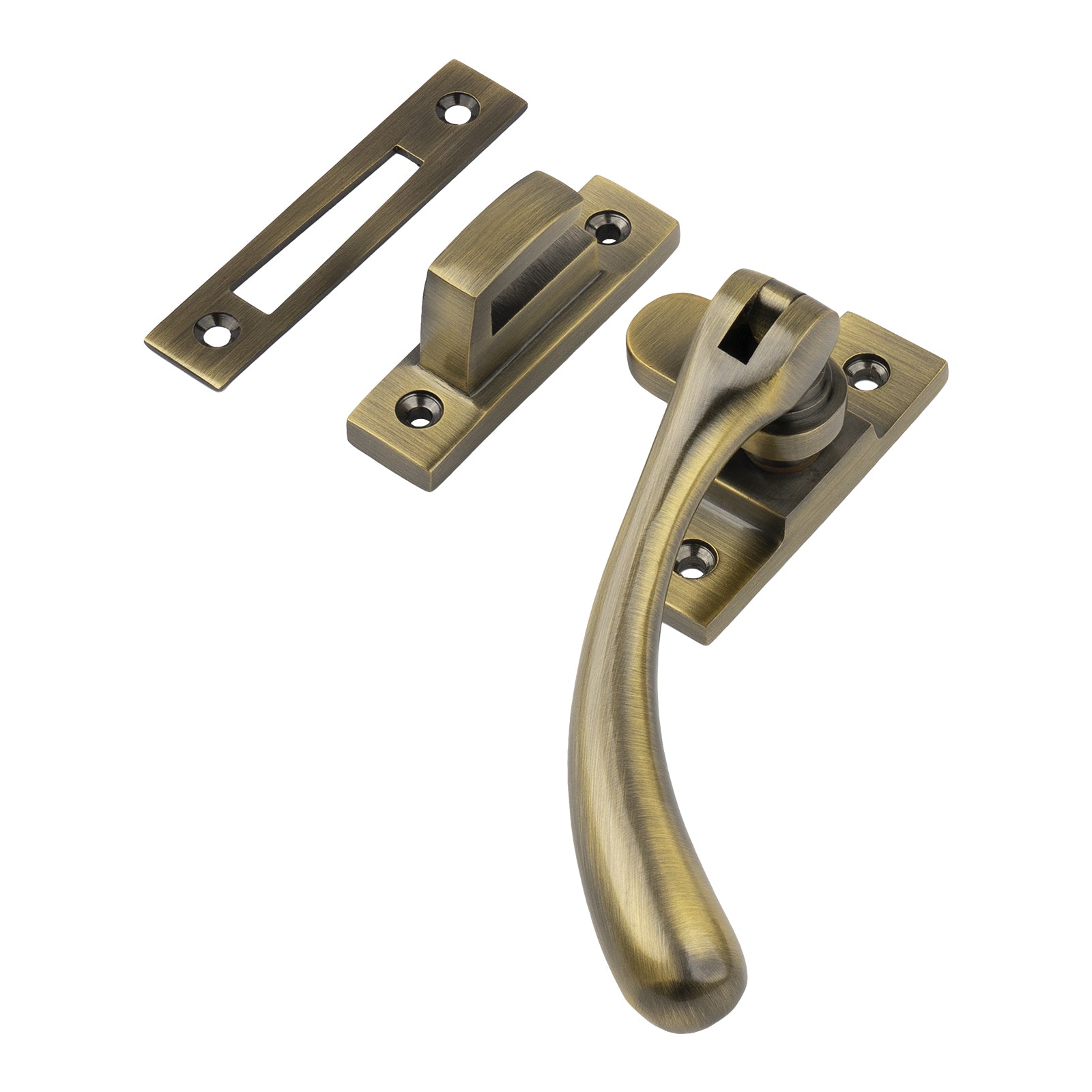 aged brass ball end casement fastener SHOW