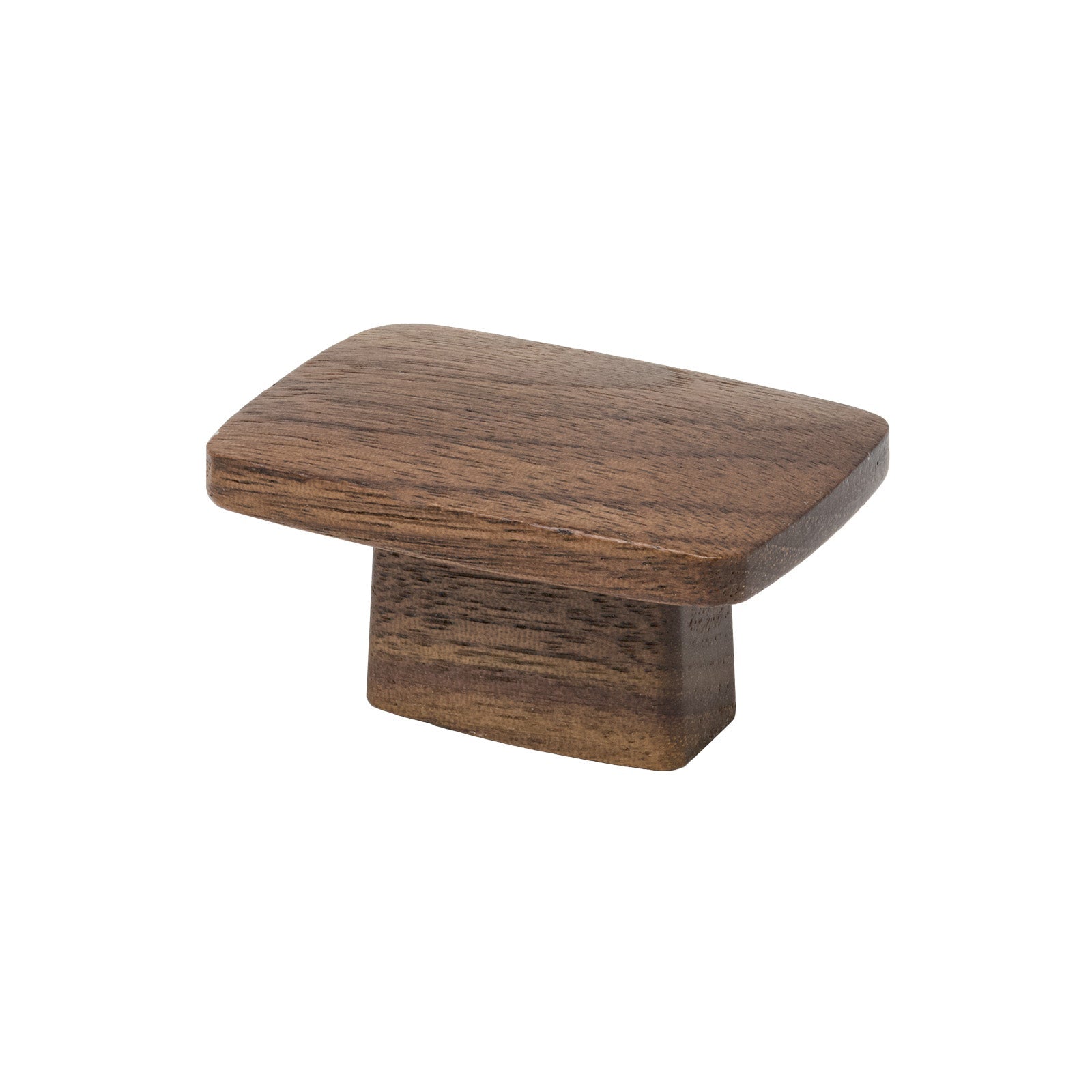 SHOW Quattro Mini Cabinet Knob in Walnut finish