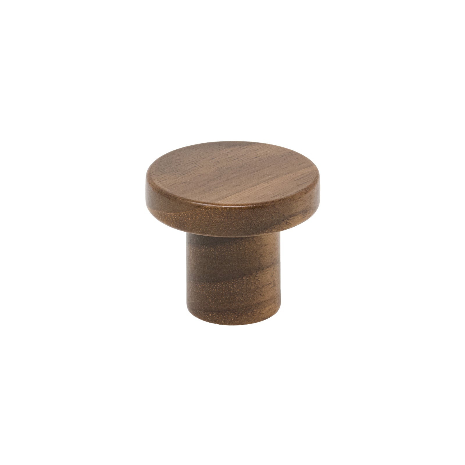 SHOW 33mm Round Circum Cabinet Knob In Walnut Finish