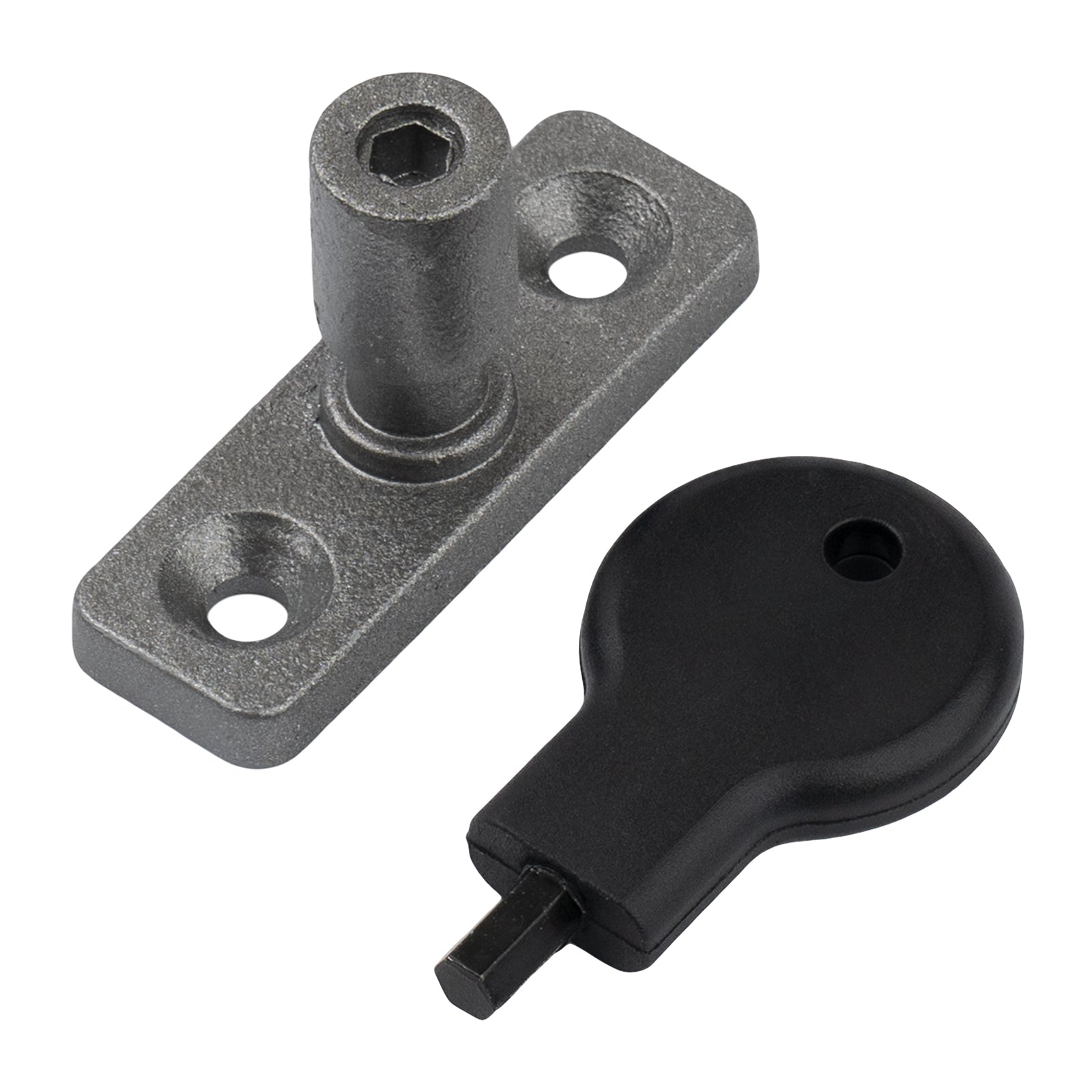 Pewter window stay lock 