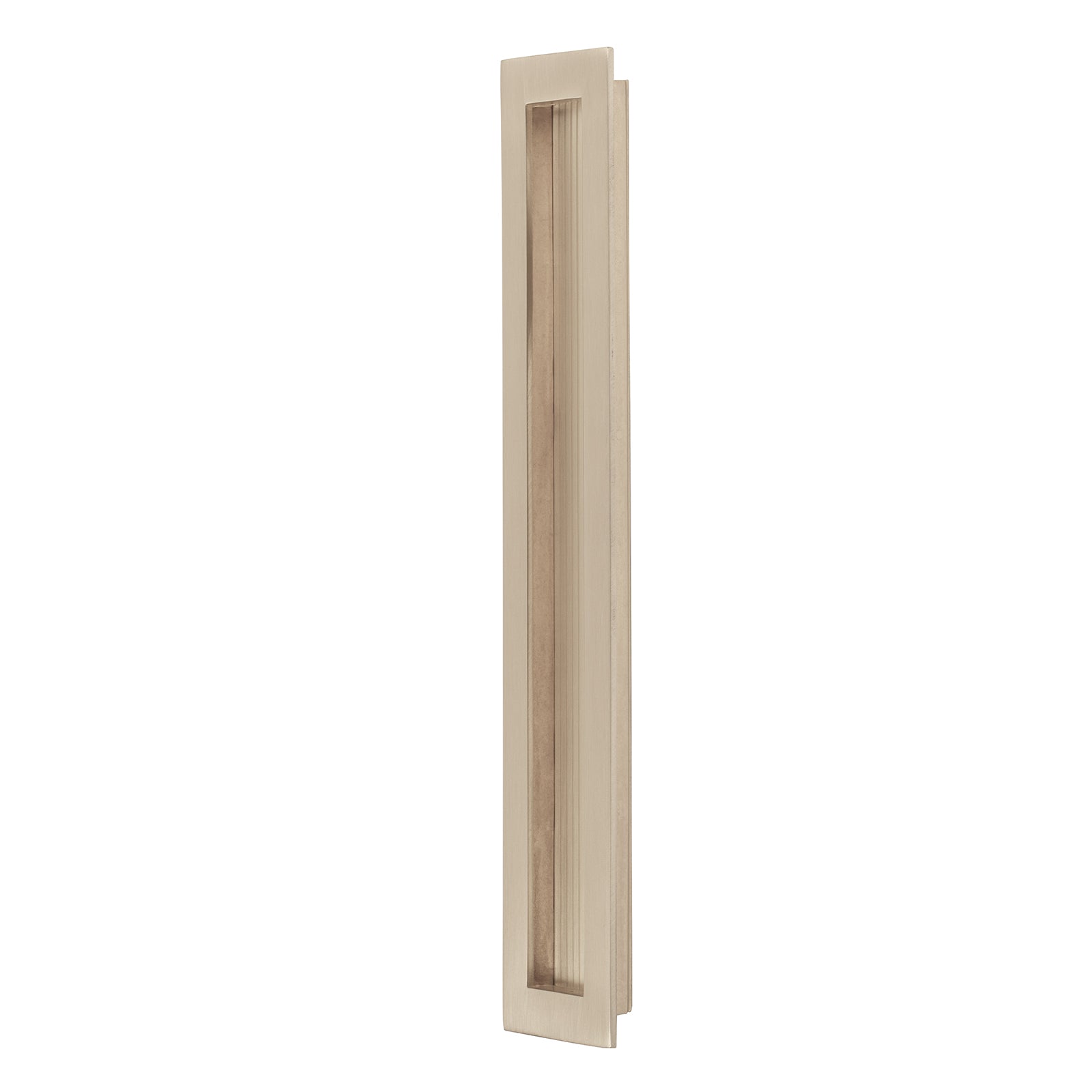 long rectangular flush pull handle for pocket doors