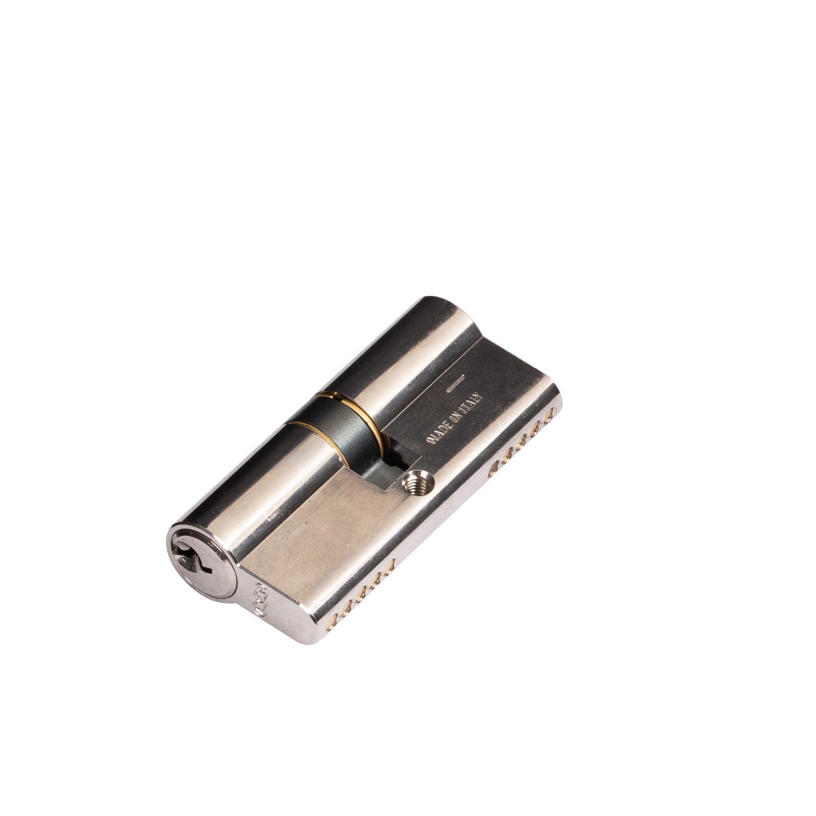 chrome 5 pin euro cylinder lock key to key 70mm